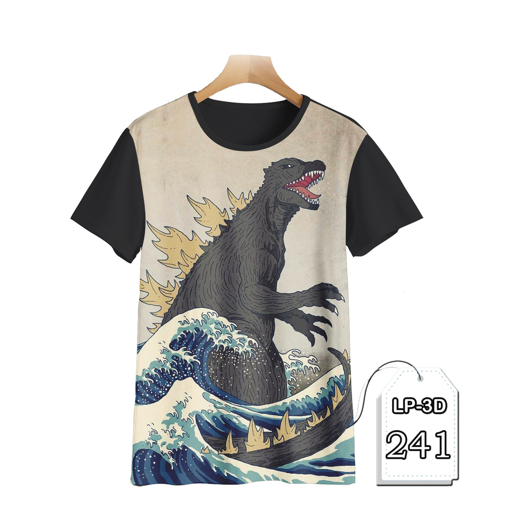 Baju Anak Godzilla 3D Baju Godzilla Kartun Jepang Series DEWASA Kartun TV Anak #LP3D-241
