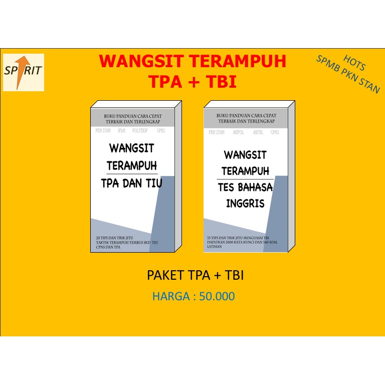 Paket Buku Usm Spmb Pkn Stan 2021 Wangsit Terampuh Tpa Tiu Twk Tkp Dan Tbi Shopee Indonesia