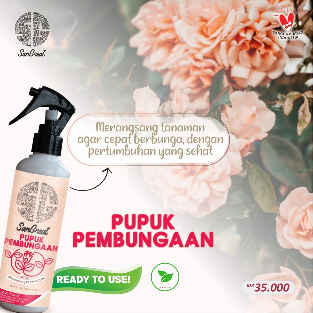 Pupuk Pembungaan Siap Pakai untuk Merangsang Bunga NPK 10-55-10 250 ml