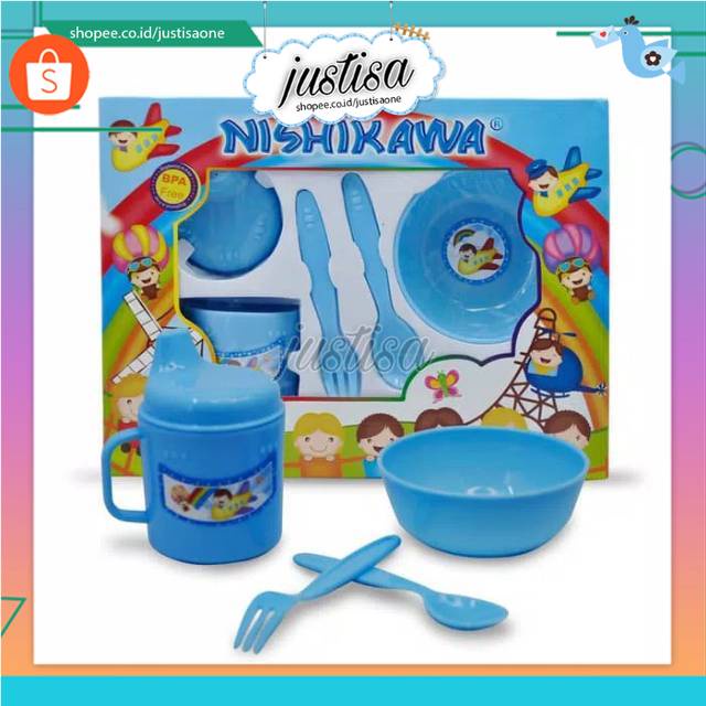 Promo !! Tempat Makan Bayi Set - Fedding Set Nishikawa Small