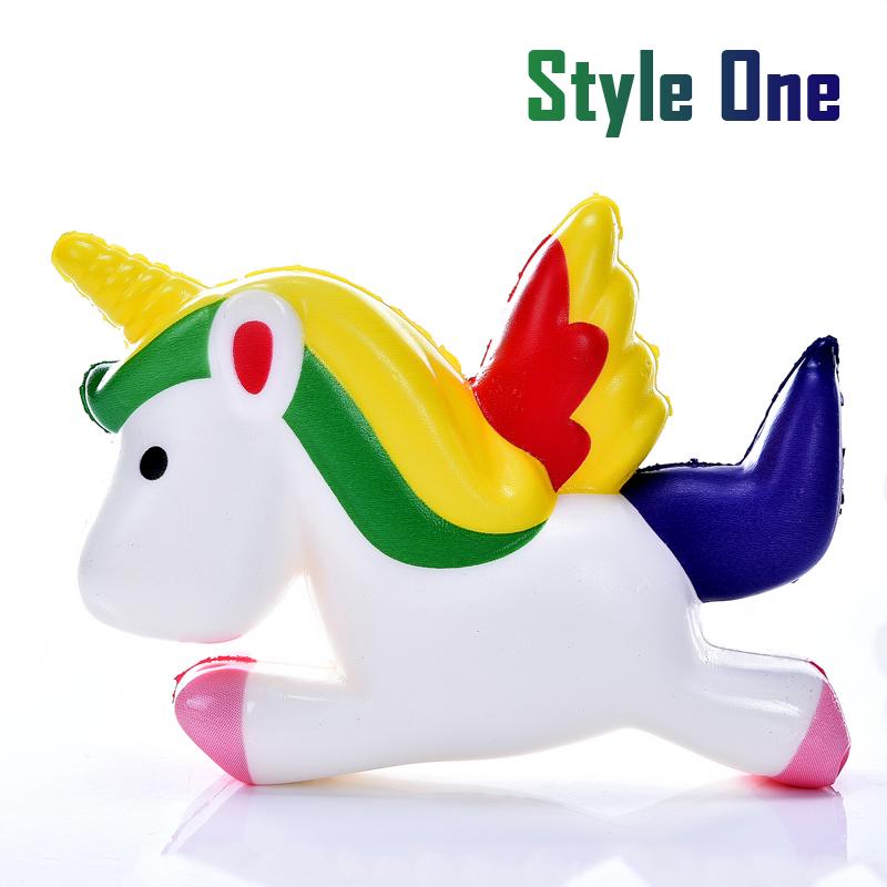  Jumbo Unicorn Kuda Squishy Slow Rising Charm Cream Stres 