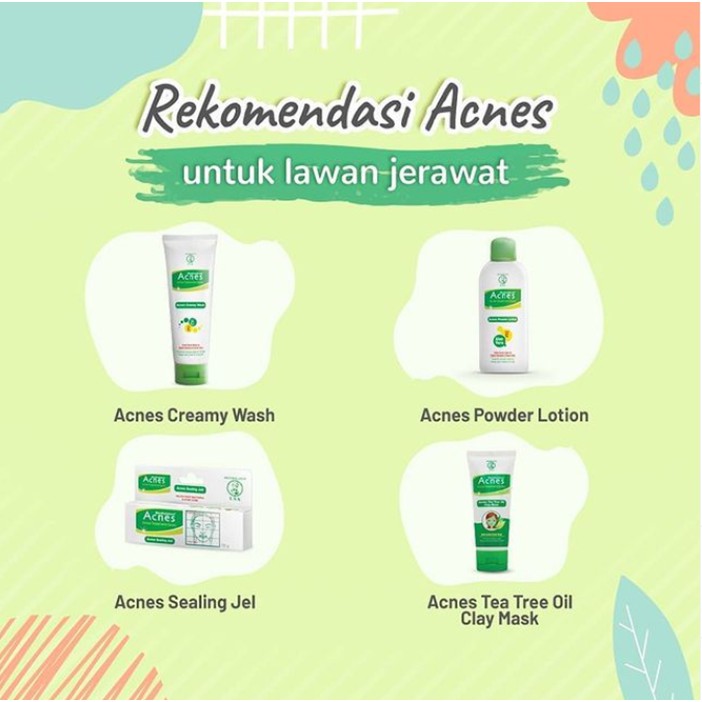 ORIGINAL Acnes Creamy Wash 100gr Banded Sealing Jell 5gr / Anti Acne / Facial Wash / Face Wash / Sabun Muka Anti Jerawat / LEDI MART