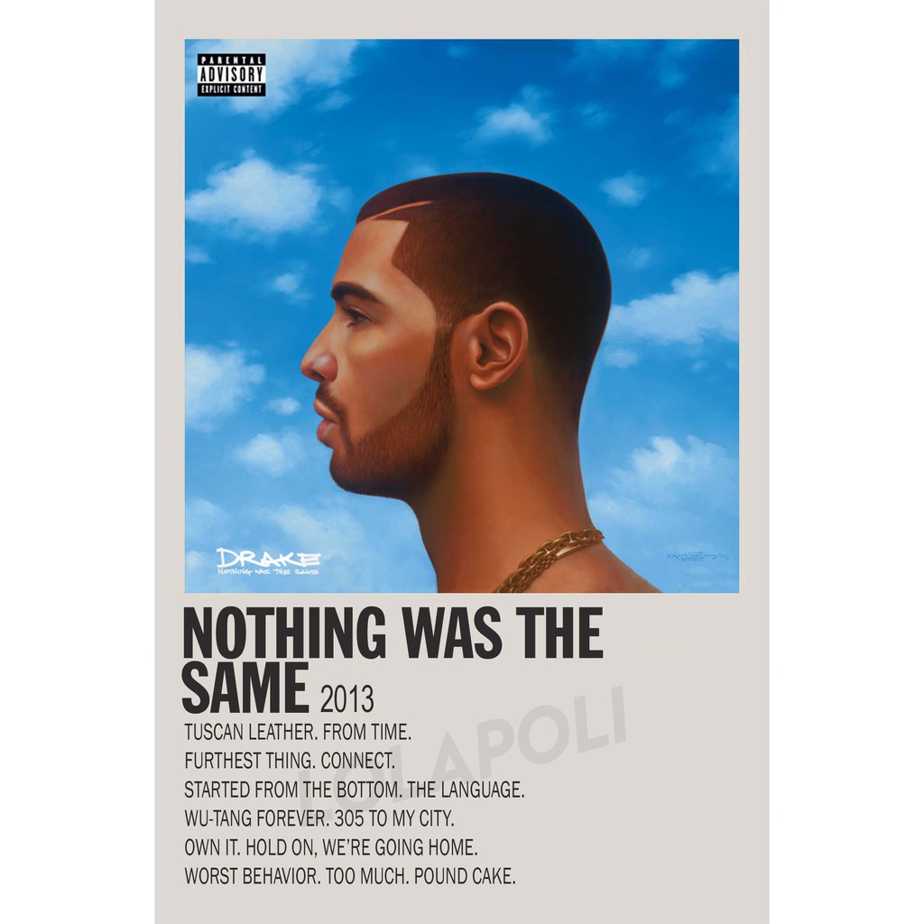 Poster Cover Album Nothing Was The Same - Drake