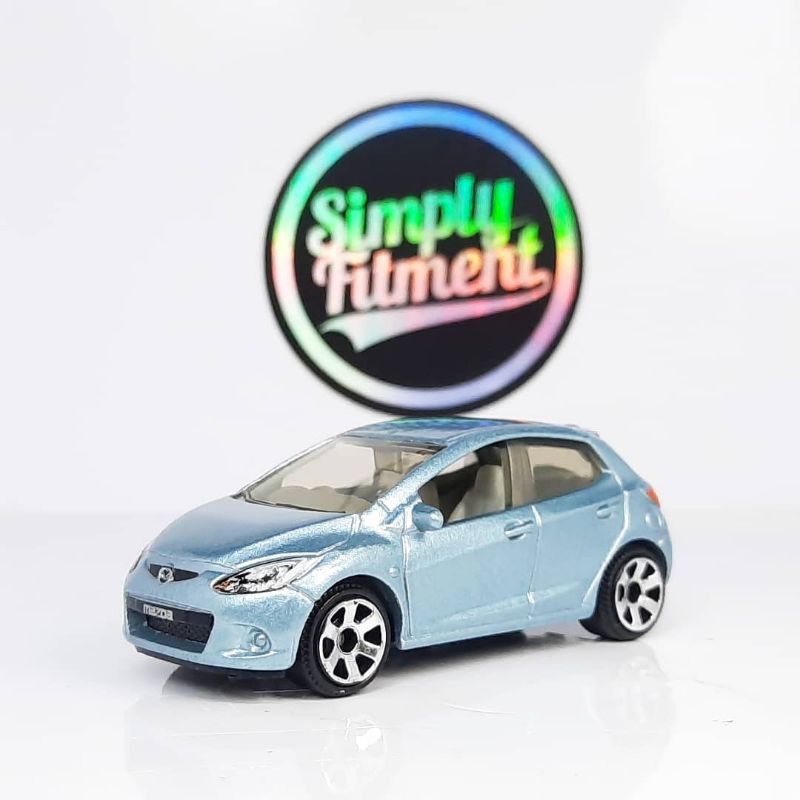 matchbox mazda 2 silver stone 1/64 diecast mbx demio rare