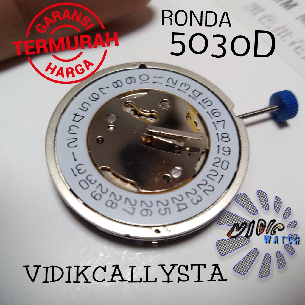 MESIN JAM TANGAN RONDA 5030D 5030 ORIGINAL CRONO 3 6 9