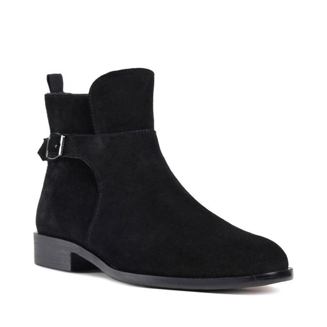 Prabu - Sumba Black Sepatu Suede Boots Pria