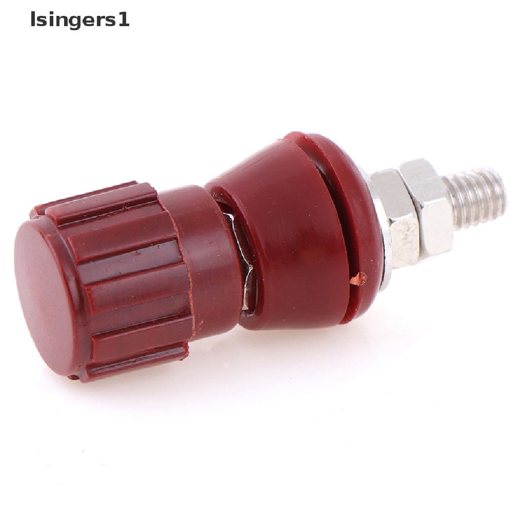 (lsingers1) 2pcs / set Terminal Power Adapter JS-107 Bahan Tembaga Warna Merah / Hitam Ukuran 5mm