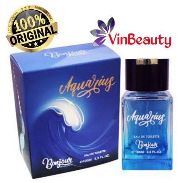 Parfum OriginaL Bonjour Aquarius EDT 100 ml Pour Homme Murah