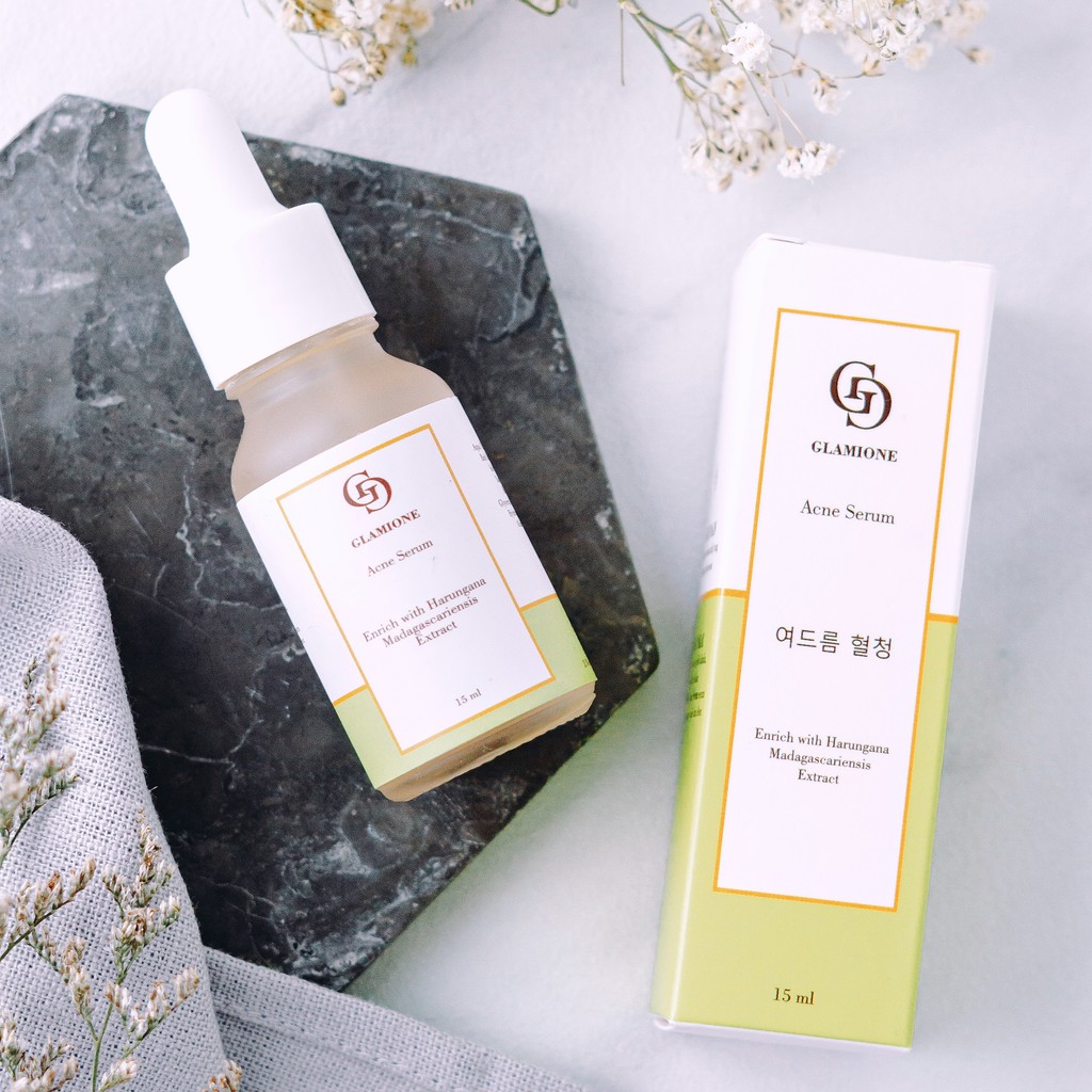Brightening Acne Serum Skincare Glamione Pemutih Permanen Kecantikan