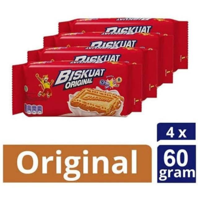 Biskuat original 60gr x 4pcs