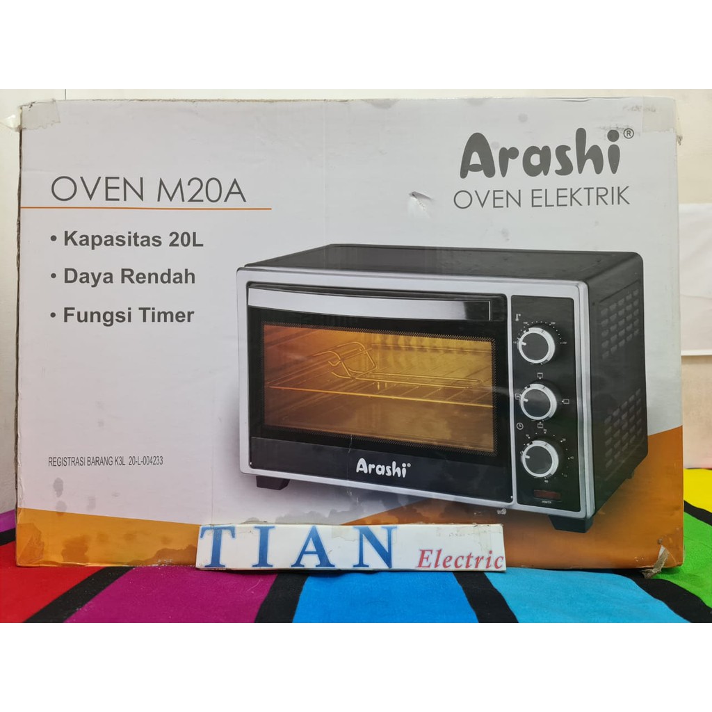 ARASHI M20A Oven Listrik 20 Liter