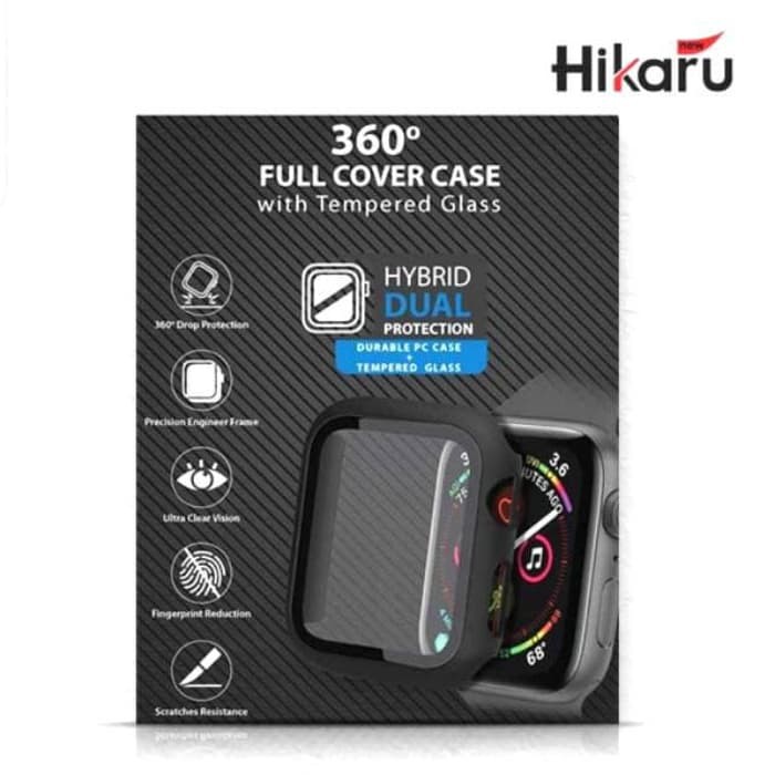 ANTI GORES / 360 FULL COVER CASE APPLE WATCH 42MM HIKARU ORIGINAL