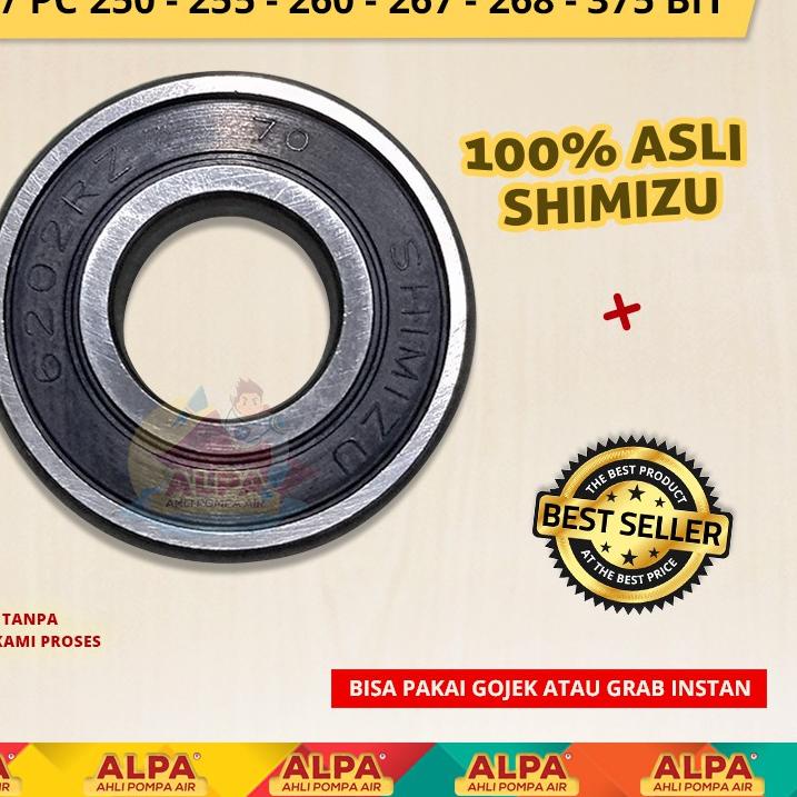 ➵ Bearing / Laher SHIMIZU ASLI 6202RZ (Tutup Karet) ●