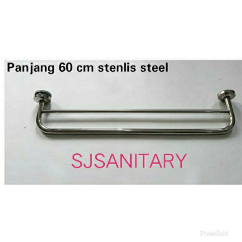 GANTUNGAN HANDUK RAK TOWEL 60 CM BAHAN STAINLESS