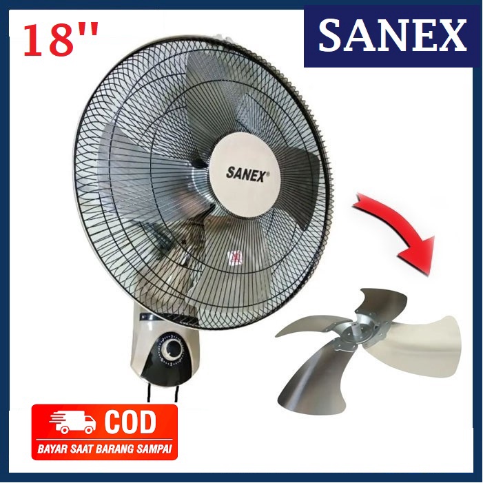 Kipas Angin Sanex Kipas Angin Dinding / Tornado Besi / Wall Fan Sanex 18 Inch - WF 1878