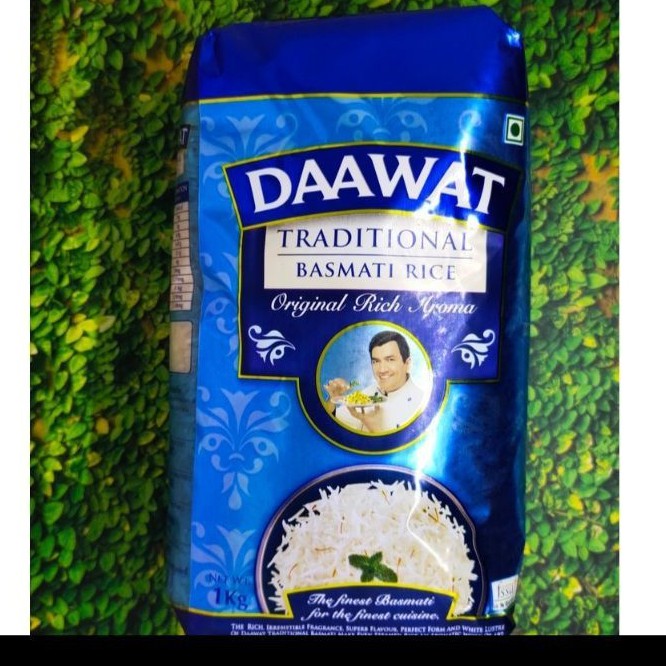 

Daawat Beras Basmati Tradisional 1 KG Beras Mati India Basmati Rice 1 Kilogram buat Nasi Panjang