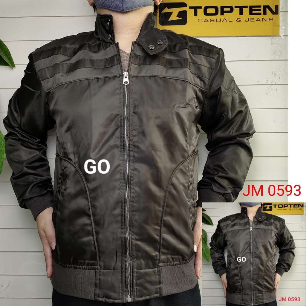 gof TD TOPTEN JAKET PARASUT Cowok Casual Jaket Pria Tebal Cowok Jaket Distro