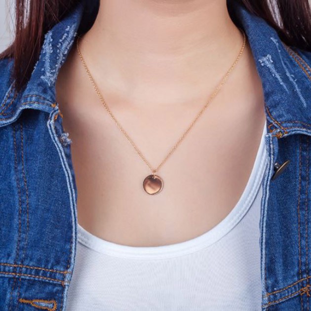 OILA kalung simpel bulat small round thin simple necklace jka159 (3D2)