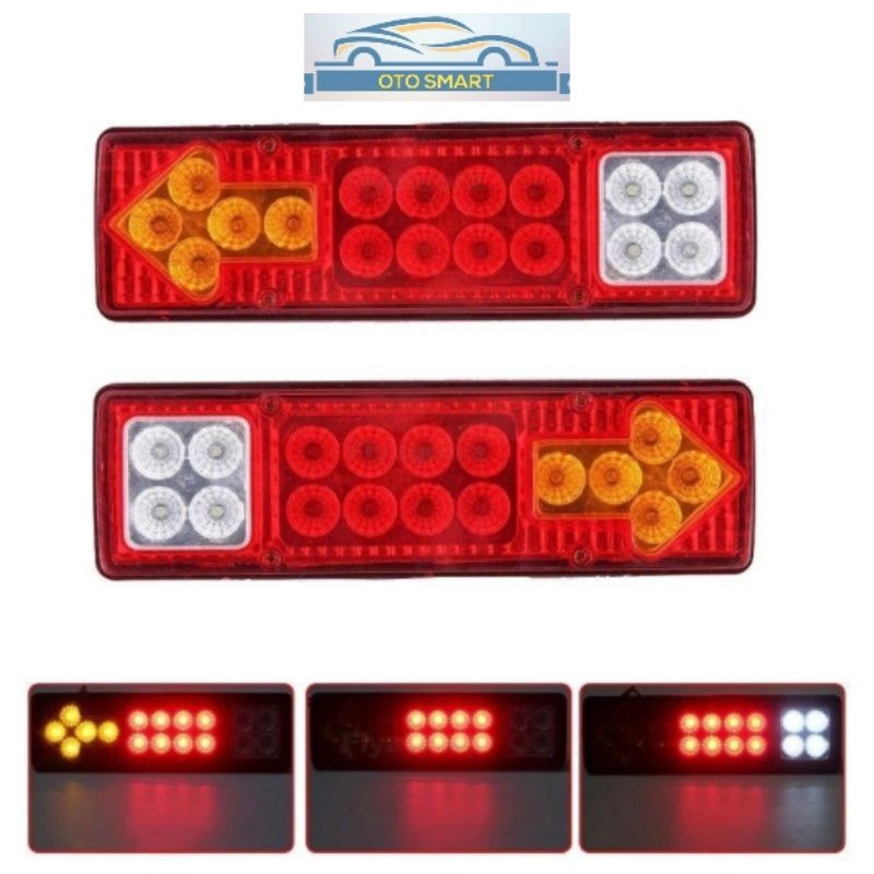 Lampu Indikator Mundur Belakang Mobil box Pick Up L 300 dll StopLamp Universal LED 12 VOLT Trailer Caravan Van