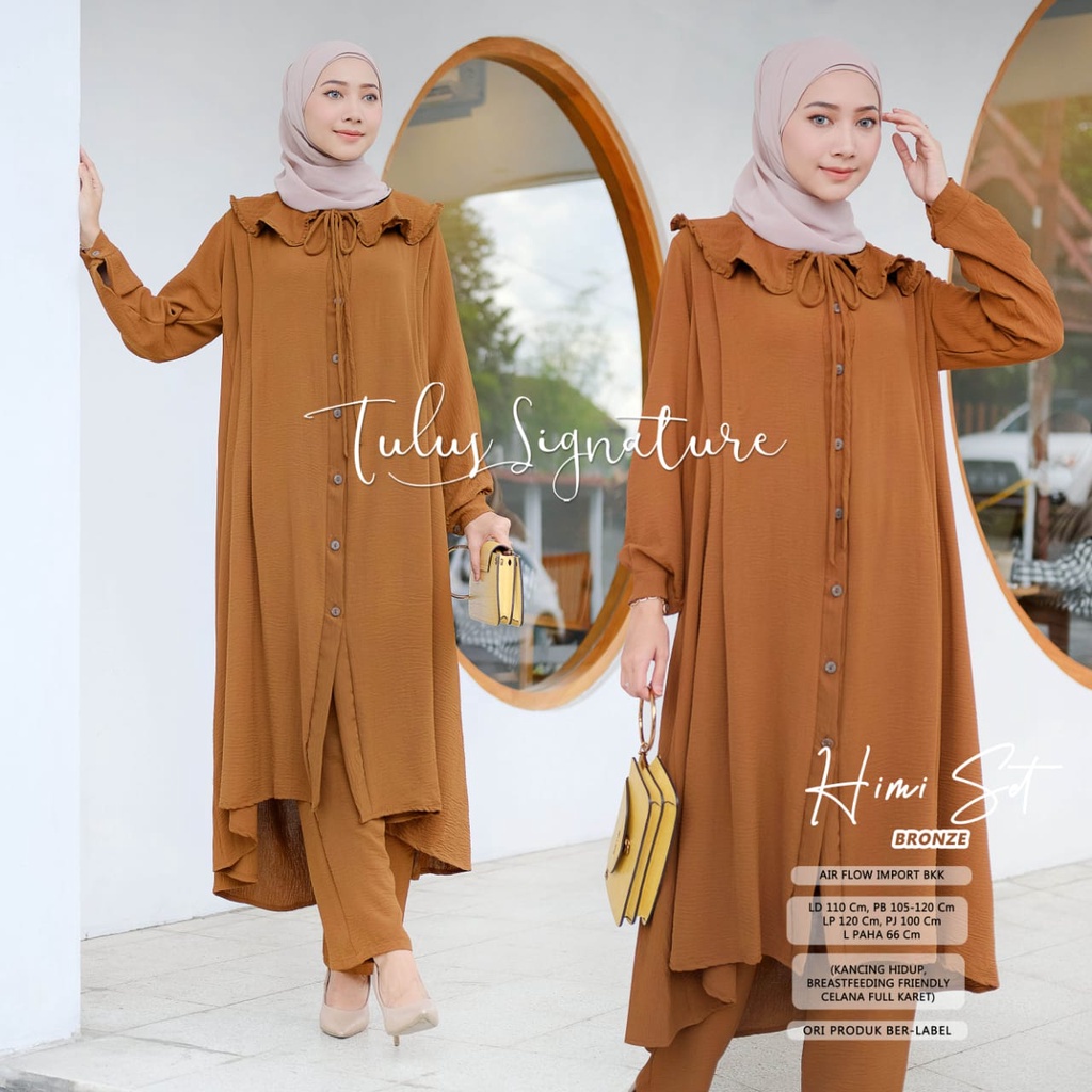 Tulus Signature Himi One Set Wanita Jumbo Bahan Airflow Import Ld 110