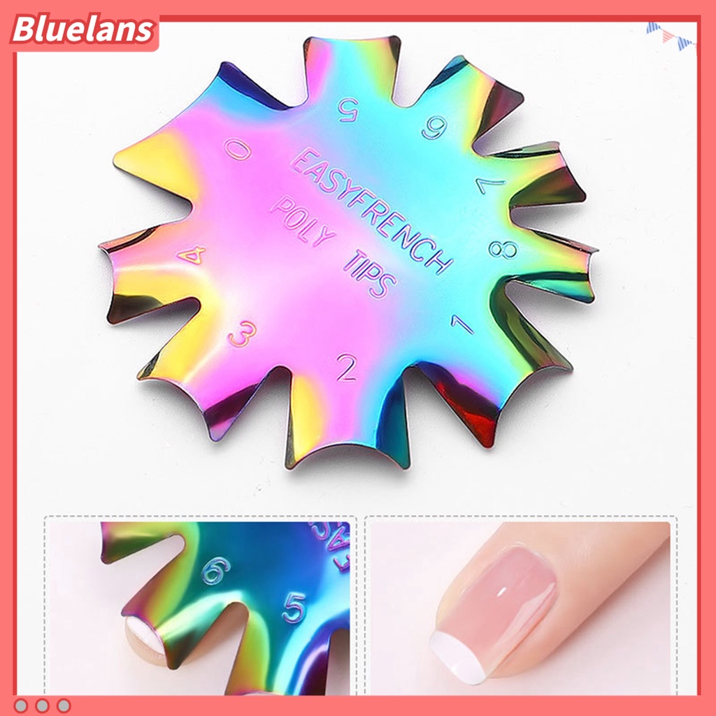 (In Stock) Kacamata Hitam Lensa Warna Warni ♡Plat Stempel Kuku Bahan Stainless Steel Untuk Nail Art