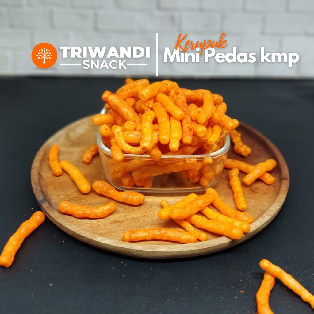 

Kerupuk mini pedas kerupuk pedas kemasan 100 - 250 gr TRIWANDI SNACK oleh oleh bandung
