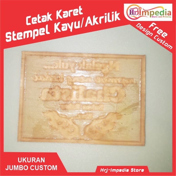 

Cetak Karet Stempel Kayu Ukuran Jumbo | Cetak Karet Runaflek | Cetak Karet Stempel Logo Custom