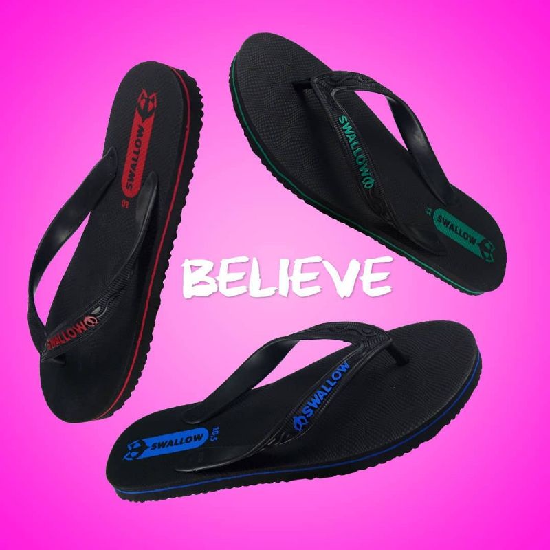 *NEW* Sandal Jepit Swallow PRIA Black Pearl M02