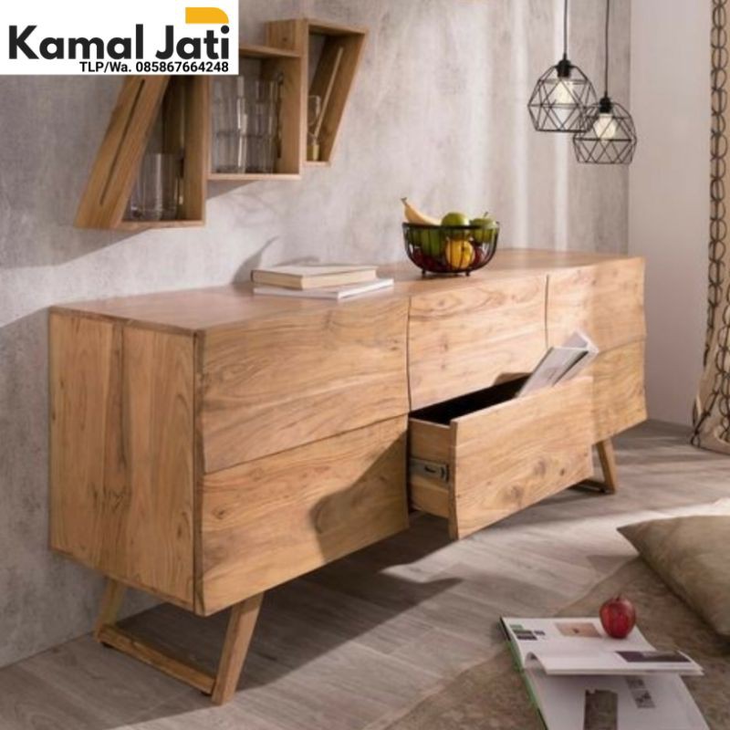 Bufet tv kayu jati jepara, bufet jati