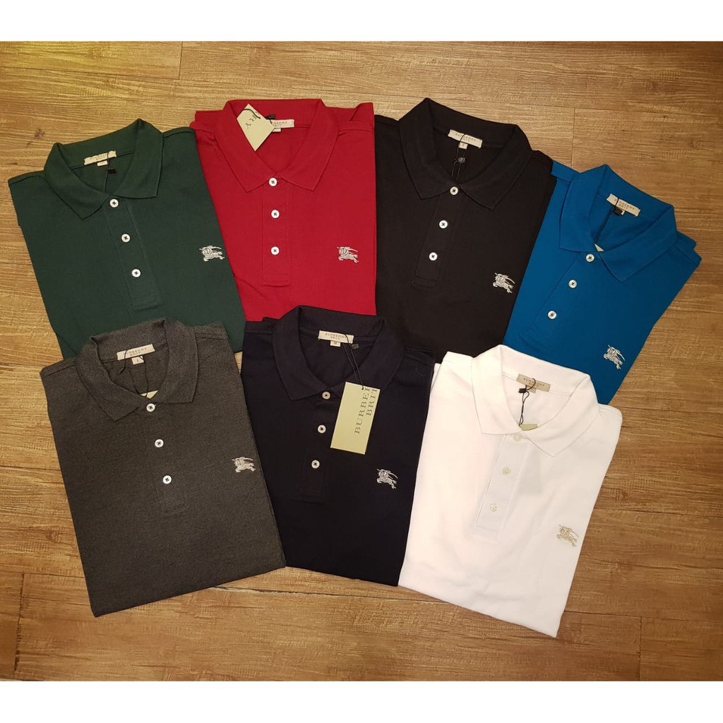 KAOS POLO PRIA BURBERRY BASIC/CLASSIC BORDIR PREMIUM QUALITY