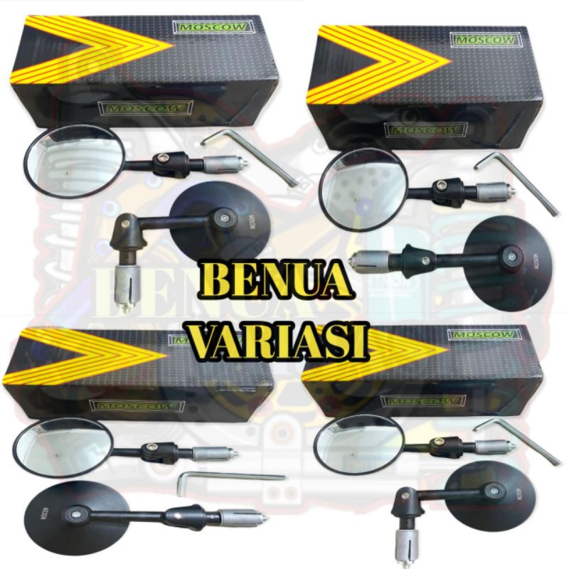 (PROMO TERBARU) SPION JALU BULAT HITAM KACA BENING UNTUK SEMUA JENIS MOTOR NMAX PCX AEROX SCOOPY BEA