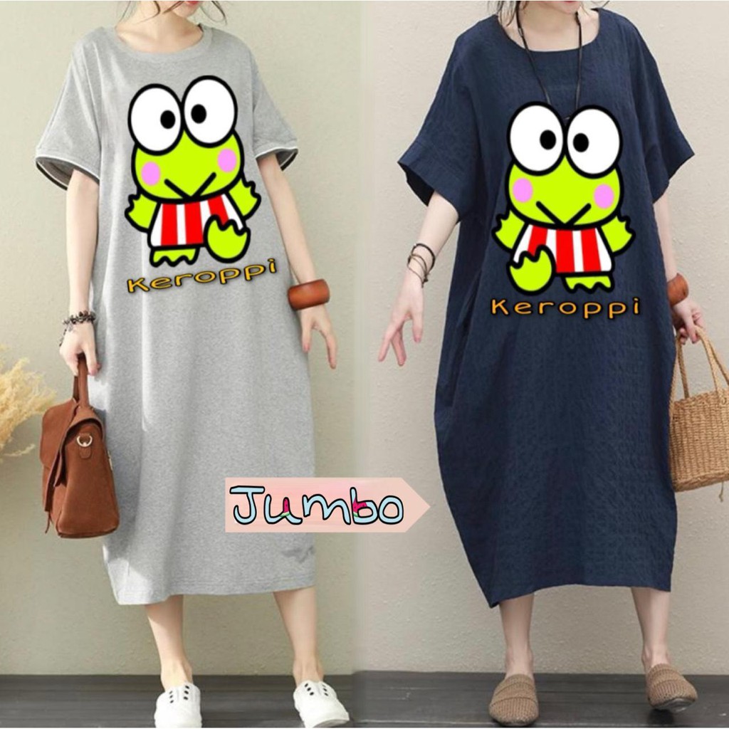 VS GG - long dress JUMBO wanita FROGGY FROGGY