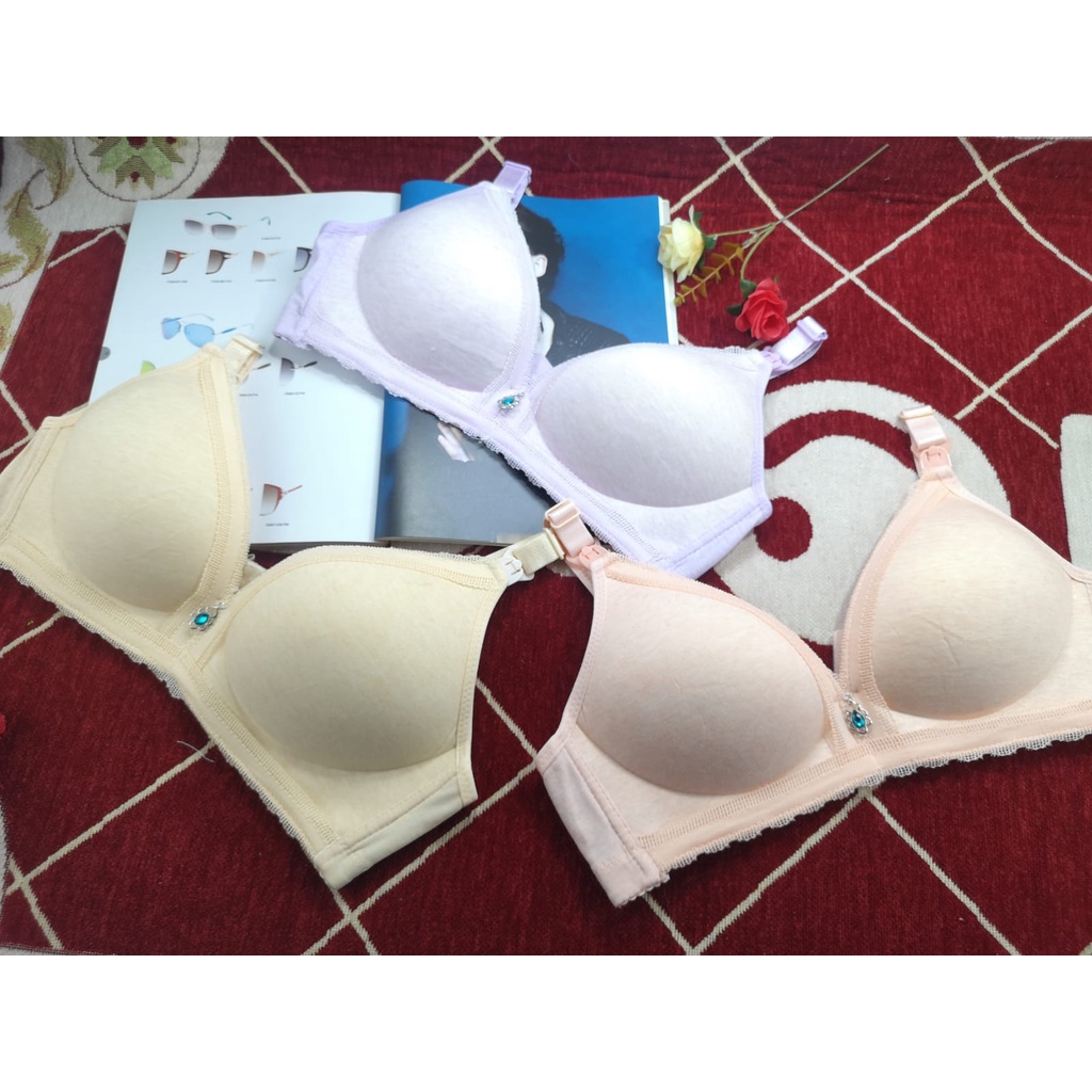 Bra/BH menyusui Import 617# Busa Tipis Tidak ada Kawat Kain Lembut
