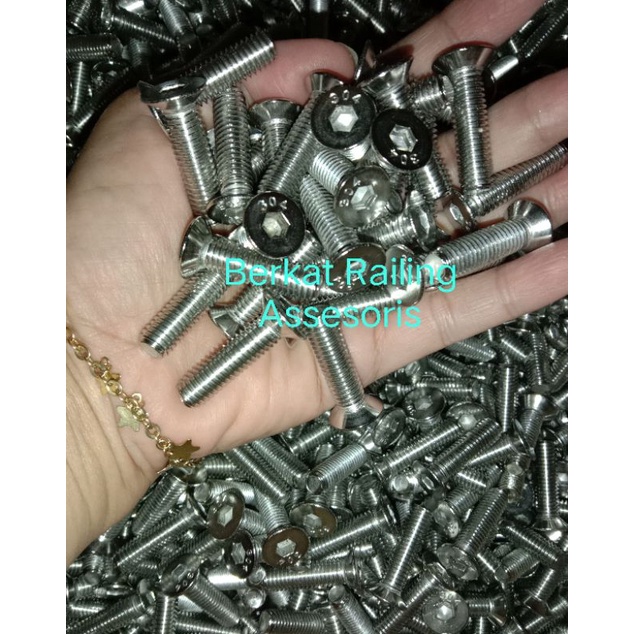 Baut M8 x 30, SS 304