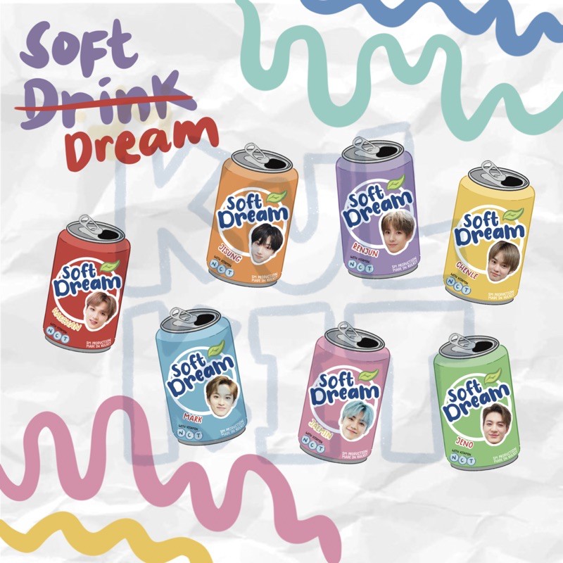 Soft Dream keyring NCT DREAM (gantungan akrilik)