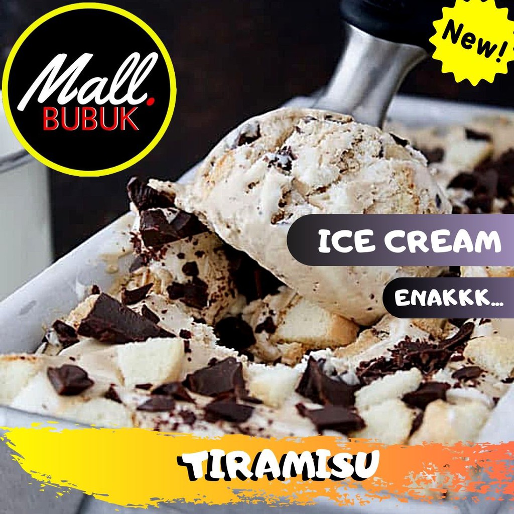 

HARD ICE CREAM rasa Tiramisu 1Kg - Bubuk ICE CREAM rasa Tiramisu 1Kg