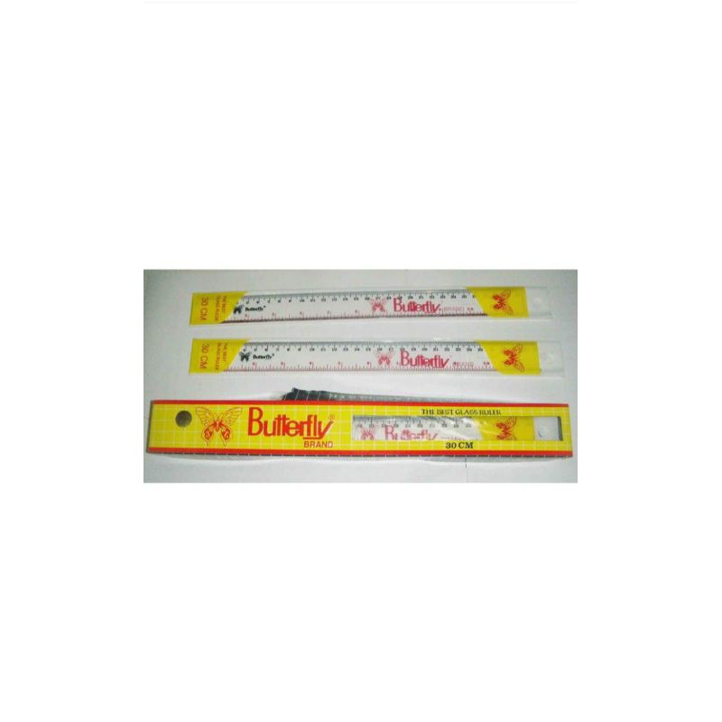 

Penggaris Butterfly 30 cm (12 pcs)