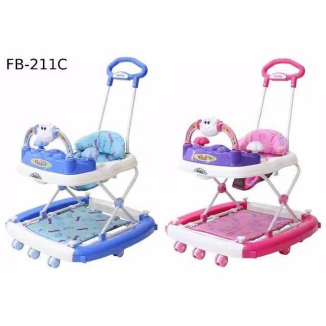 Baby walker Family dengan Mainan 211 C/Tempat duduk bayi