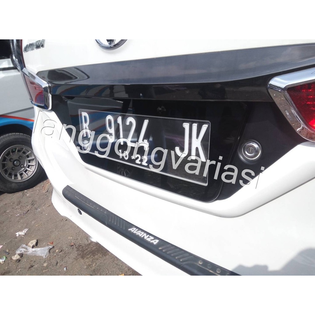 Cover Plat Nomor Acrylic Akrilik Cembung Grand New Avanza Veloz Xenia Shopee Indonesia