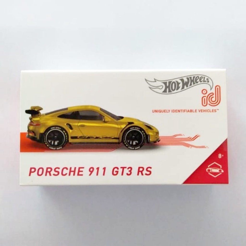 Diecast Hot Wheels PORSCHE 911 GT3 RS Kuning HW ID Hotwheels Mobil Mainan Anak Scanable Mix A 2021