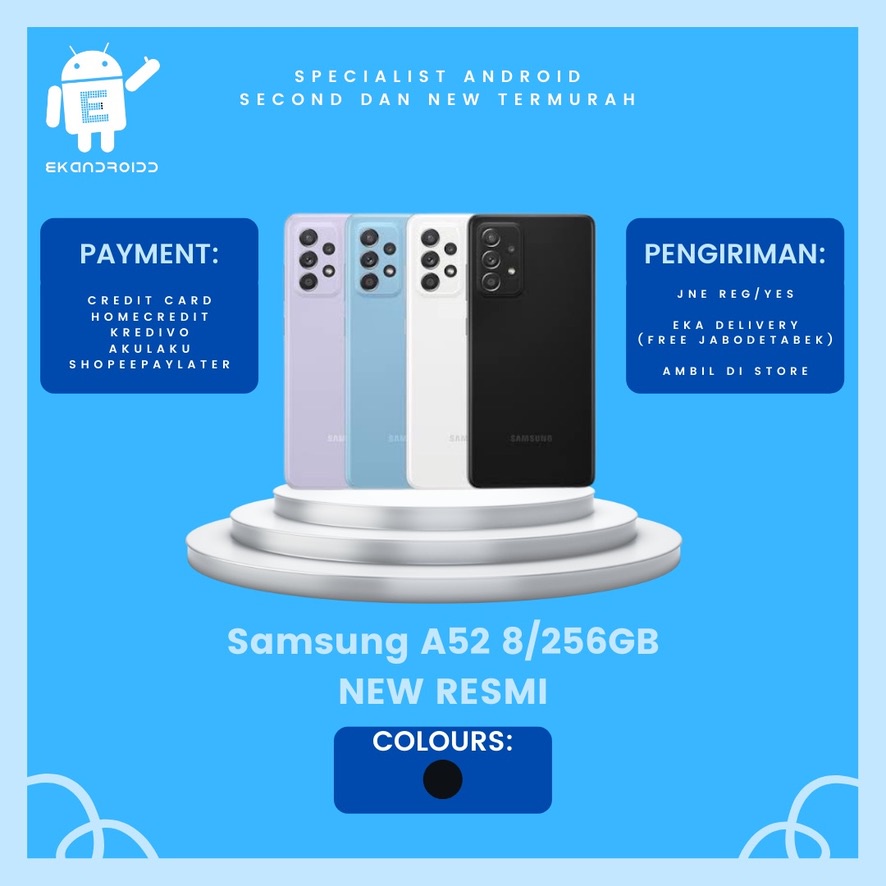 SAMSUNG A52 8/256GB NEW RESMI