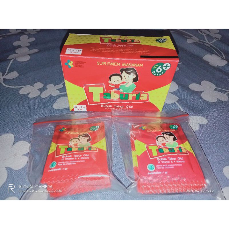 [SOLD OUT] TABURIA vitamin anak (20 sashet)