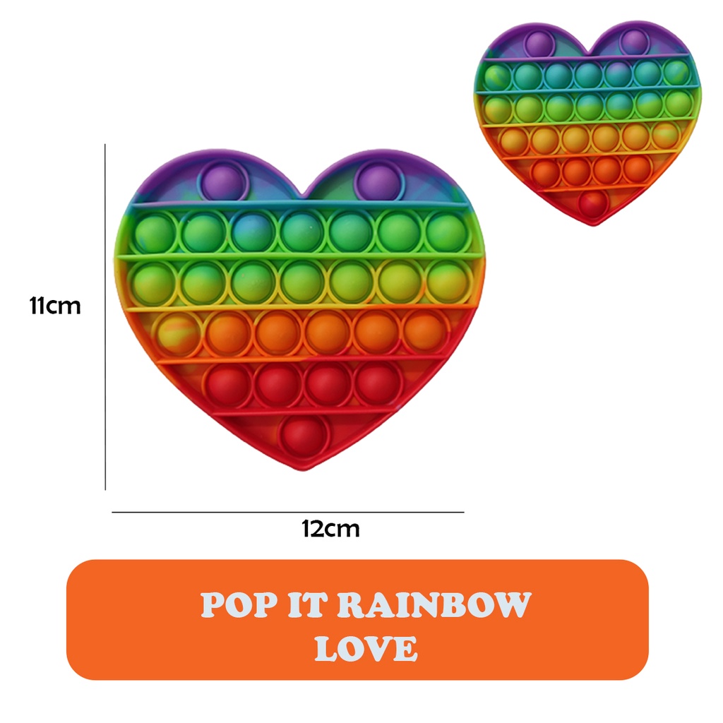 POP IT Rainbow Among Us Unicorn mainan Anak Fidget Pop Its Bubble Toys Kid Popit Pelepas Stress-7