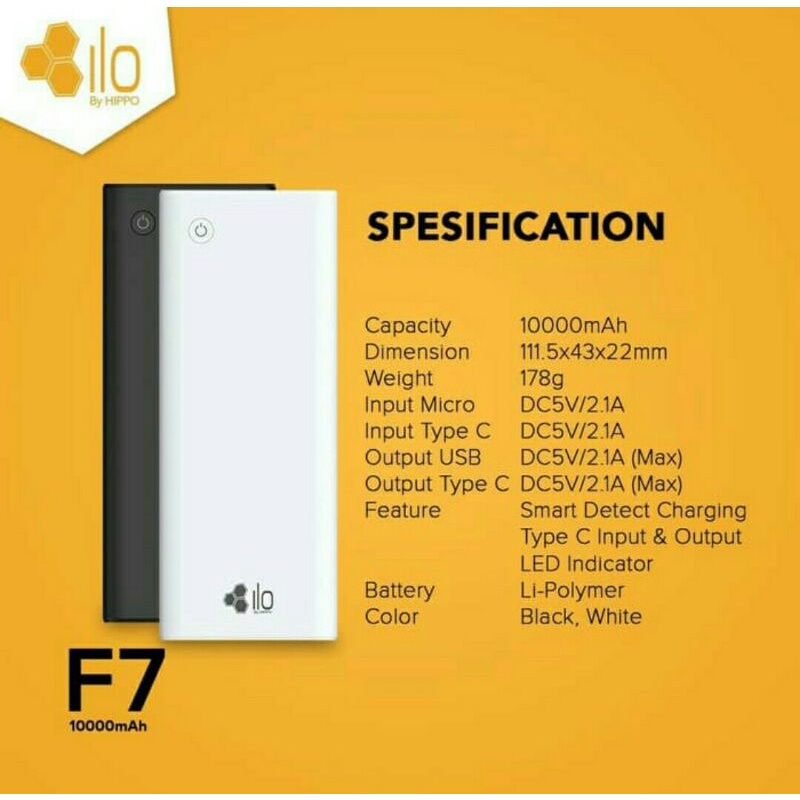 PB HIPPO ILO F7 10000MAH ORIGINAL