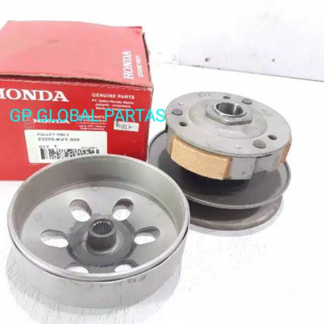 Puly pully pulley sliding komplit satu set assy set beat lama karbu/  scoopy karbu /spacy karbu KVY