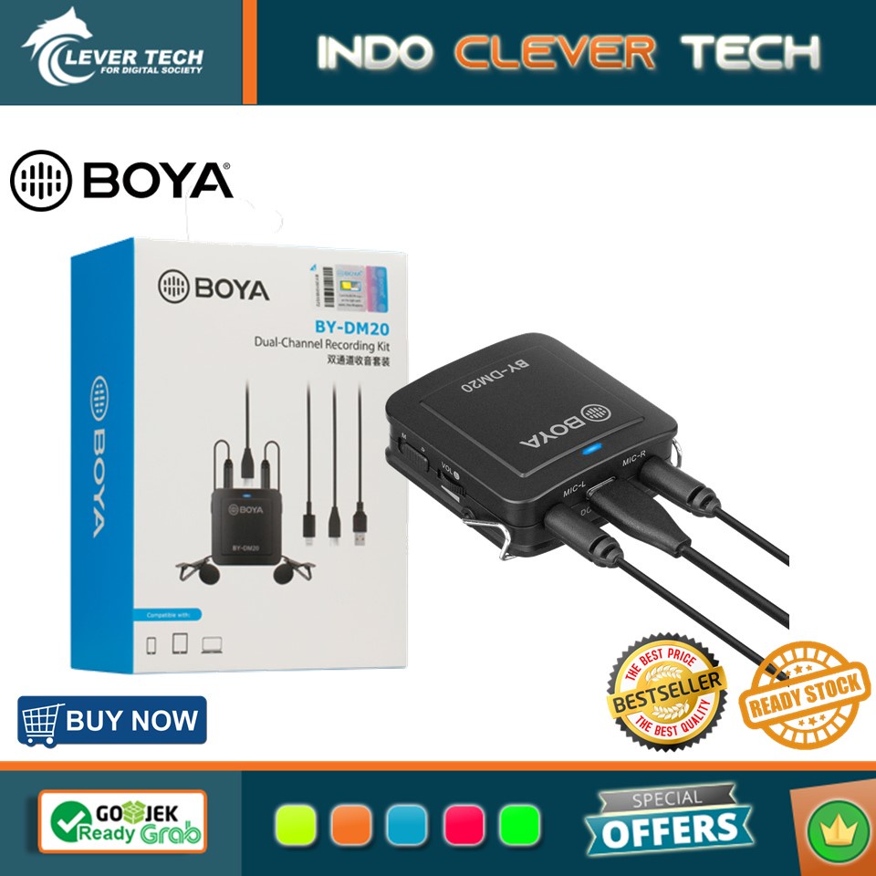 Boya BY-DM20 Dual-Channel Recording Kit