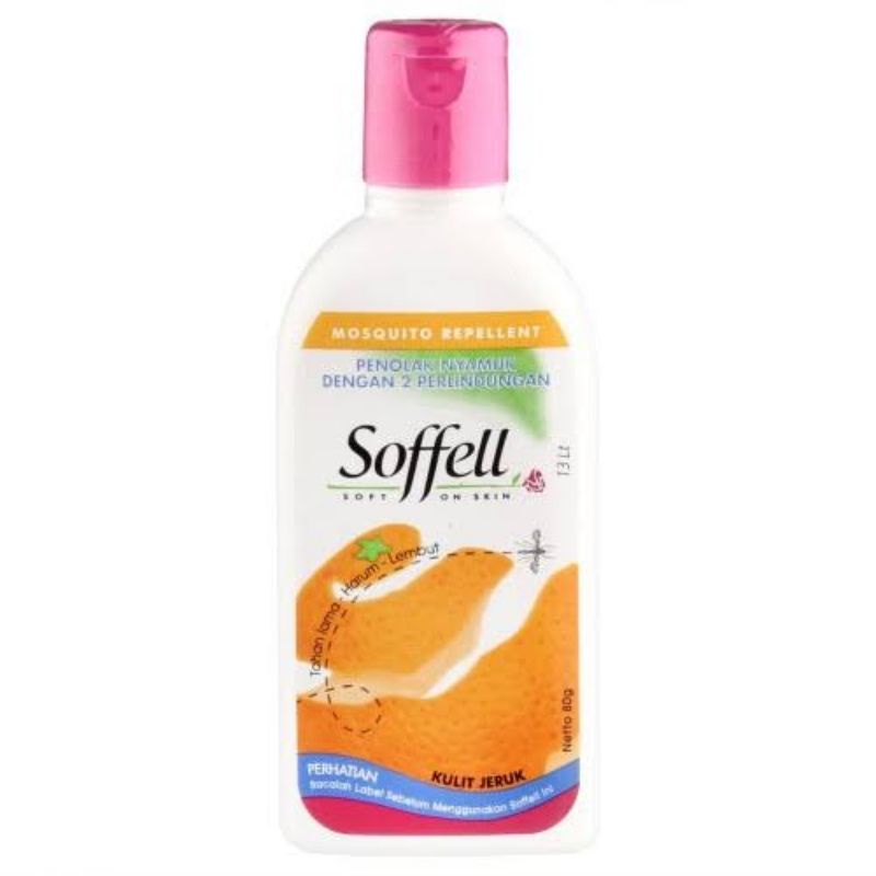 Soffell Repelen Wangi Kulit Jeruk 80 g / Lotion Anti Nyamuk