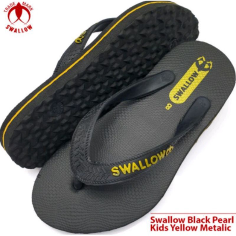 sandal swalow original hitam ank ,v swalow Armi , swalow wonderboy no 7,5 / 8