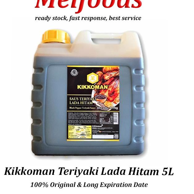 

Best! Kikkoman Teriyaki Lada Hitam HALAL 5L - Saus Teriyaki Blackpepper