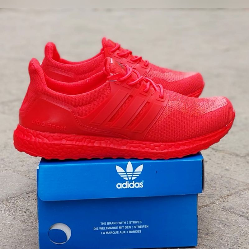 Laris sepatu putih adidas wanita grosir olahraga senam lari wa erobik zumba gym fitness sepeda wanita kuning merah ungu stabilo oren import murah serian kodian kartonan seragaman-Merah